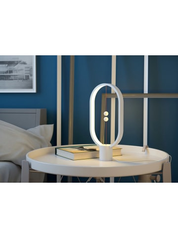 Designnest Lampa stołowa LED "Heng" w kolorze białym - 40 x 20 cm