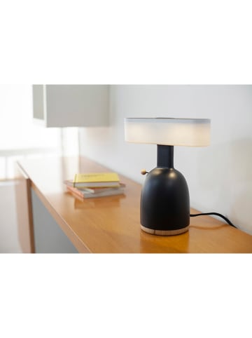 Designnest Ledtafellamp ''Dina Coin Lamp'' zwart - (B)23 x (H)27 x (D)12 cm