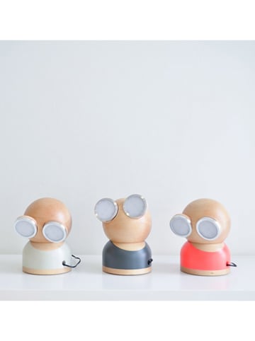 Designnest Lampa stołowa LED w kolorze jasnobrązowo-czerwonym - 17 x 23 x 13 cm