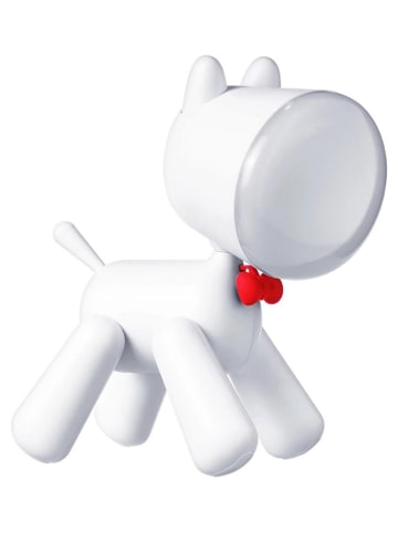 Designnest Lampa stołowa LED "Puppy" w kolorze białym - 17 x 21 x 9 cm