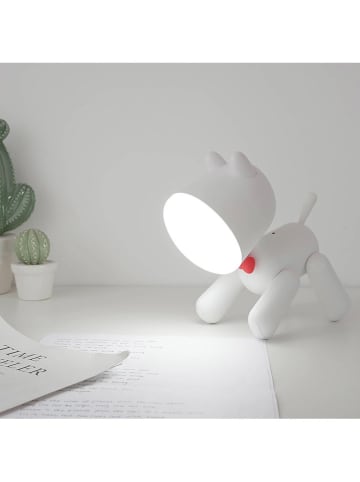 Designnest Lampa stołowa LED "Puppy" w kolorze białym - 17 x 21 x 9 cm