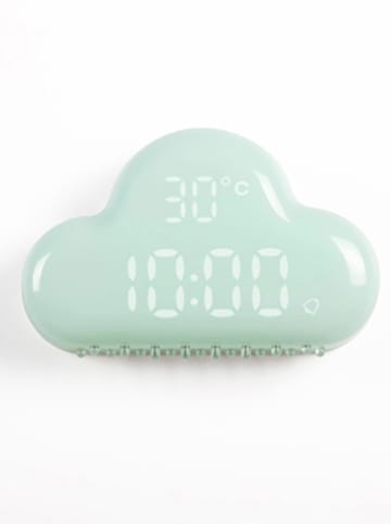 Designnest Wecker ''Alarm Cloud'' in Grün - (L)12 x (B)8 cm