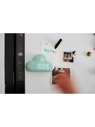 Designnest Wecker ''Alarm Cloud'' in Grün - (L)12 x (B)8 cm