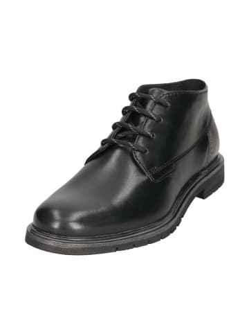 Bugatti Leder-Boots in Schwarz