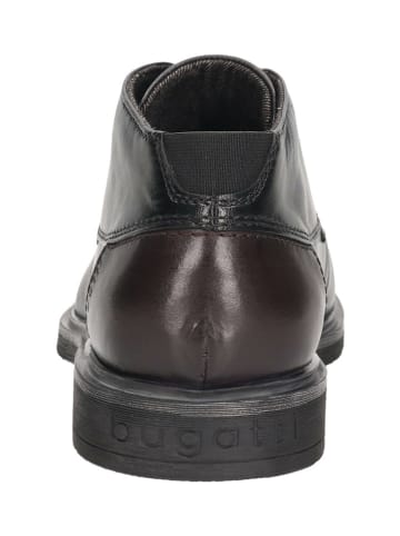 Bugatti Leder-Boots in Schwarz