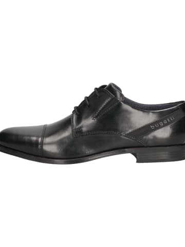 Bugatti Leder-Schnürschuhe in Schwarz