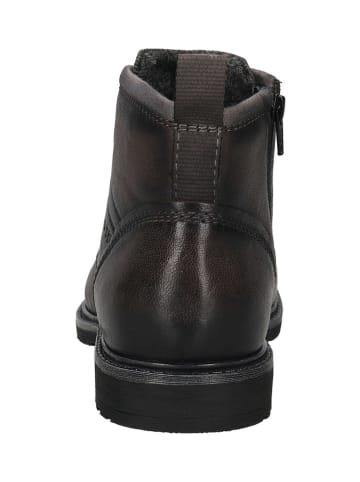 Bugatti Leder-Boots in Anthrazit