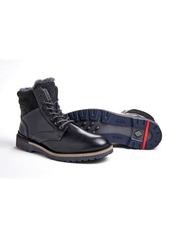 LLOYD Leder-Winterboots "Gloster" in Schwarz