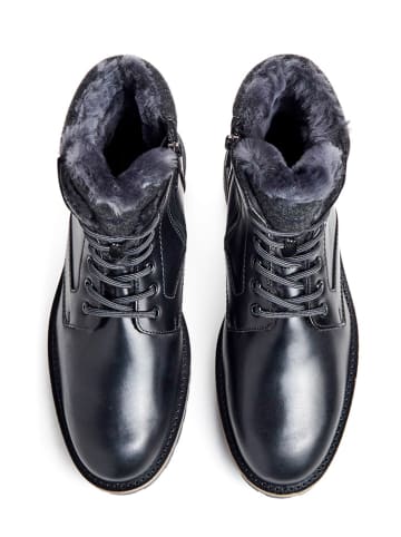 LLOYD Leder-Winterboots "Gloster" in Schwarz
