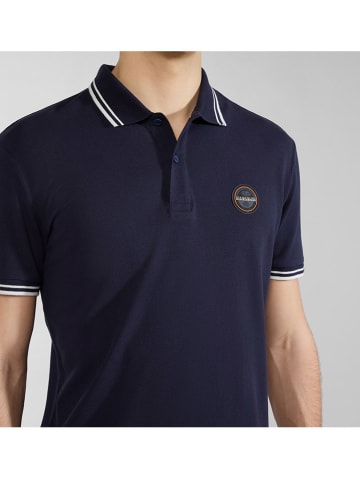 Napapijri Koszulka polo "Macas" w kolorze granatowym