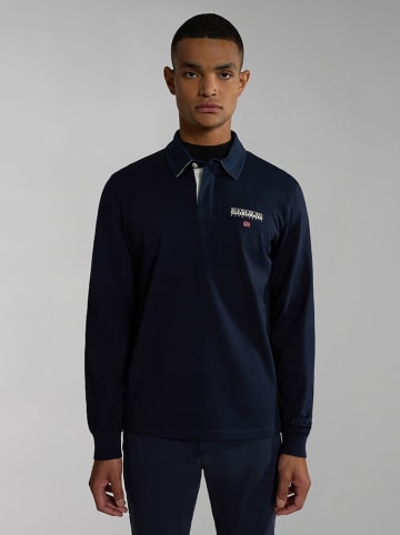 Napapijri Pololongsleeve "Ayas" in Dunkelblau