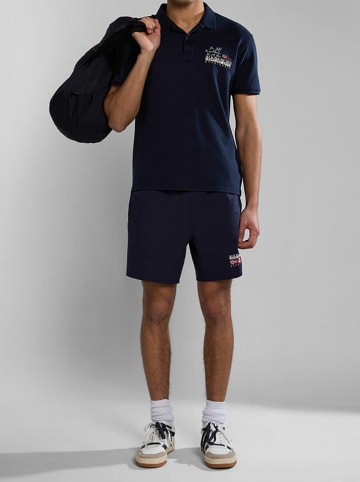 Napapijri Koszulka polo "Colville" w kolorze granatowym