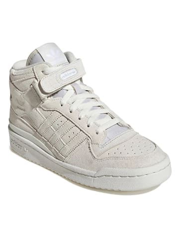 adidas Leder-Sneakers "Forum Mid" in Creme