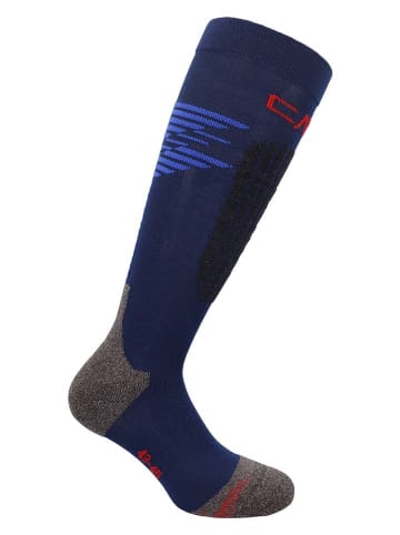 CMP Skarpety narciarskie "Lenpur" w kolorze szaro-granatowym