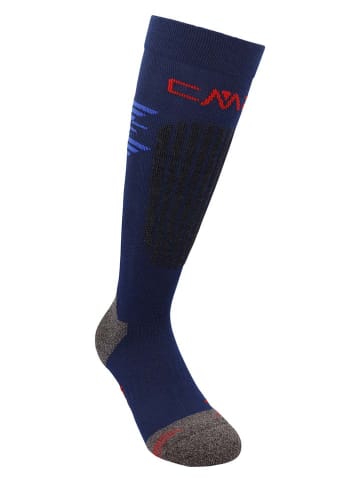 CMP Skarpety narciarskie "Lenpur" w kolorze szaro-granatowym