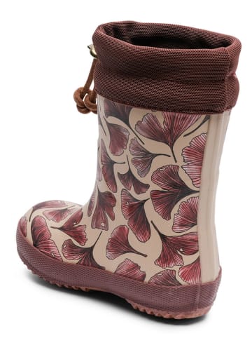 bisgaard Gummistiefel "Leaves" in Rosa