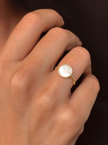 Les Favorites Vergold. Ring mit Perlmutt