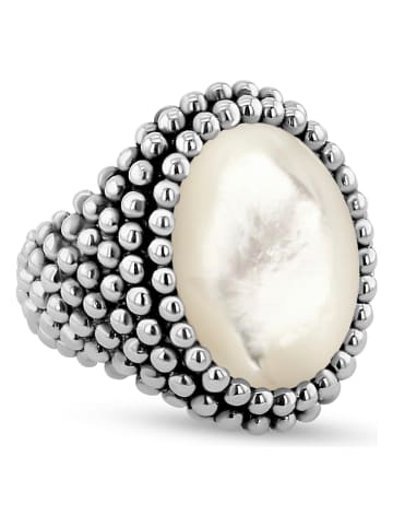 DI GIORGIO Zilveren ring met parelmoer