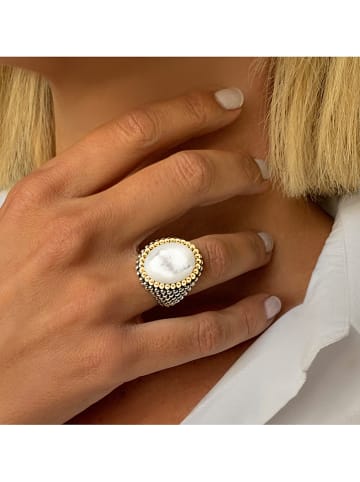 DI GIORGIO Zilveren ring met parelmoer