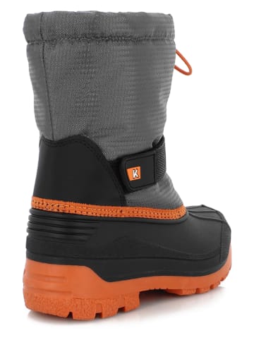 Kimberfeel Winterlaarzen "Logan" grijs/oranje
