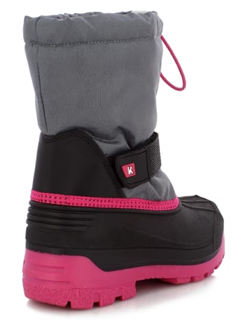 Kimberfeel Winterlaarzen "Logan" grijs/roze