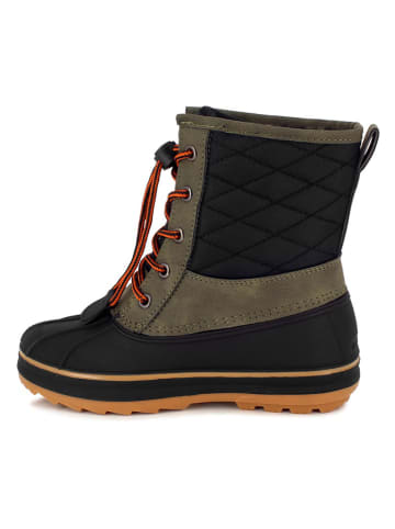Kimberfeel Winterlaarzen "Noor" zwart/kaki
