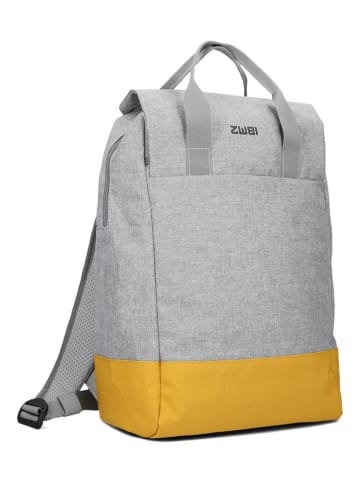 Zwei Plecak "Benno BE160" w kolorze szaro-żółtym - 30 x 42 x 17 cm