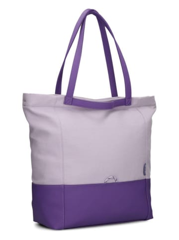 Zwei Shopper bag "Fiorella FI200" w kolorze fioletowym - 44 x 38 x 19 cm