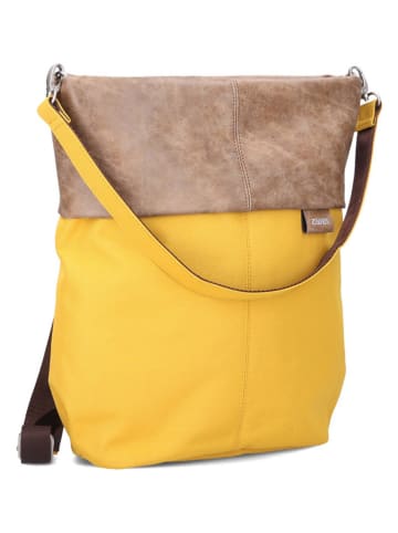 Zwei Schultertasche ''Olli OR12'' in Gelb/ Hellbraun - (B)33 x (H)34 x (T)14 cm