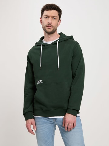 Cross Jeans Hoodie in Dunkelgrün