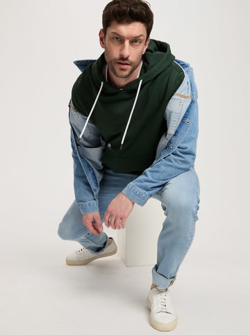 Cross Jeans Hoodie donkergroen