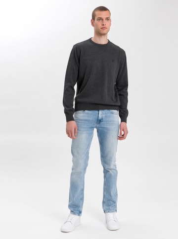 Cross Jeans Trui antraciet
