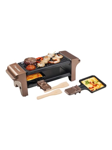 bESTRON Urządzenie "Funcooking" w kolorze brązowo-czarnym do raclette