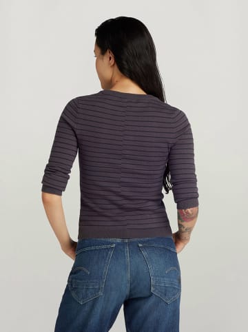 G-Star Pullover in Pflaume/ Schwarz
