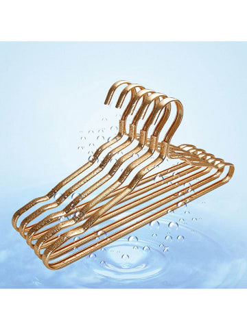 Joybos 10-delige set: kledinghangers goudkleurig - (B)41,5 cm