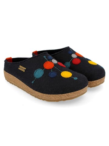 HAFLINGER Pantoffels donkerblauw