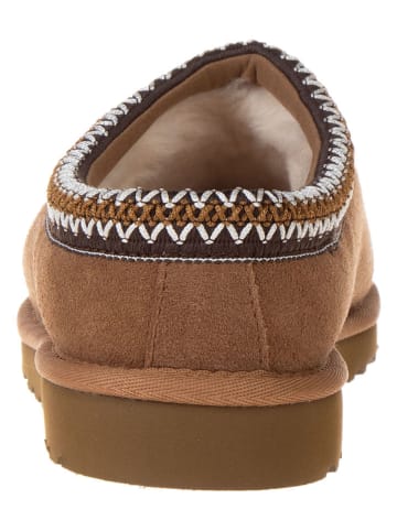 UGG Lammfell-Hausschuhe "Tasman" in Hellbraun