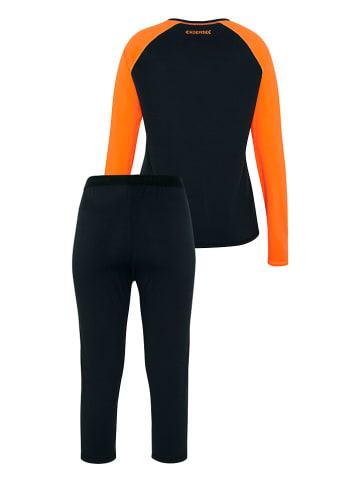 Chiemsee 2tlg. Sportwäsche-Set in Orange/ Schwarz