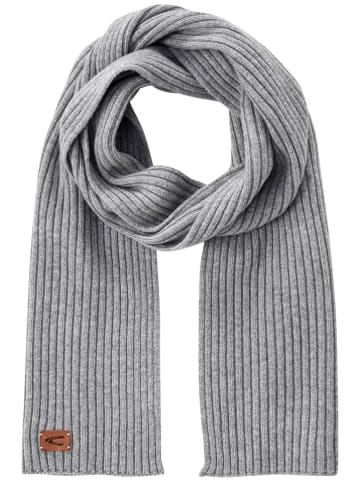Camel Active Lammwoll-Schal in Grau - (L)190 x (B)25 cm