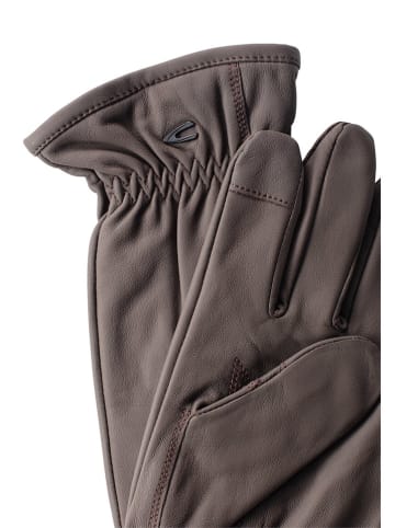 Camel Active Skórzane rękawiczki w kolorze brązowym