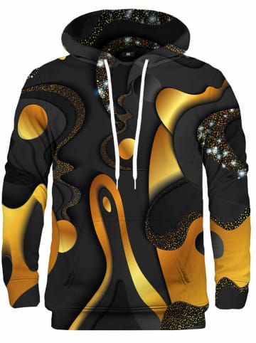 Mr GUGU & MISS GO Hoodie in Schwarz/ Gelb