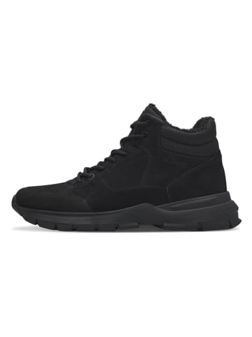 s.Oliver Leren boots zwart
