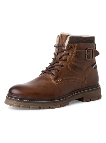 s.Oliver Leder-Boots in Braun