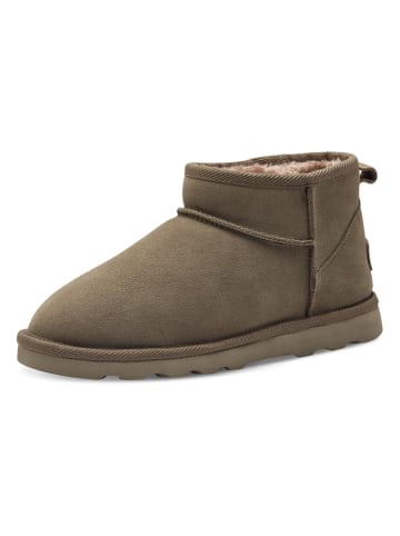 s.Oliver Leren enkelboots kaki