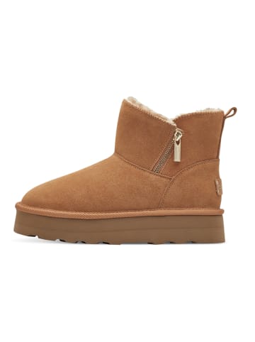 s.Oliver Leren winterboots lichtbruin