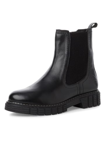 s.Oliver Leder-Boots in Schwarz