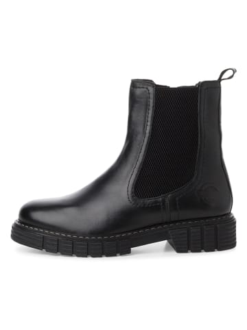 s.Oliver Leder-Boots in Schwarz