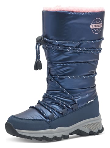 s.Oliver Winterstiefel in Dunkelblau