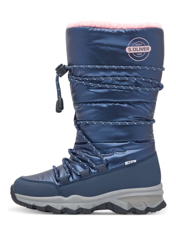 s.Oliver Winterboots donkerblauw
