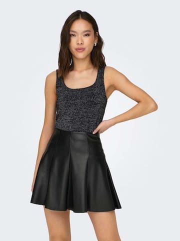 ONLY Top zwart/zilverkleurig